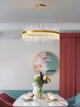 Candelabru LED RFAN, Model 8817/800, Textura Cristal, Metal, 150W, Auriu