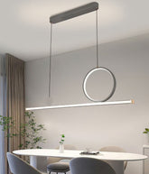 Pendul RFAN, Model 5102, Cu Telecomanda, 3 Tipuri De Lumina, Inaltime Reglabila, 116W, Gri