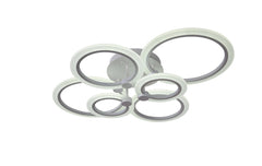 Lustra LED RFAN, Model K38 2+2+2, cu Telecomanda, 3 Tipuri de Lumina, Intensitate Reglabila, 132W, Alb