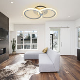 Lustra LED RFAN, Model B66-2, cu Telecomanda, 3 Tipuri de Lumina, Intensitate Reglabila, 48W, Alb