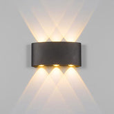 Aplica Exterior RFAN, Model K-2310, Material Aluminiu, IP65, Lumina Calda, 6W, Negru