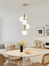 Pendul RFAN, Model N6803-5, Cu 5 Abajururi, 5 x E27, Inaltime Reglabila, Auriu