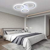 Lustra LED RFAN, Model K115-3, cu Telecomanda, 3 Tipuri de Lumina, Intensitate Reglabila, 66W, Alb